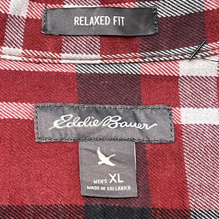 古着 Eddie Bauer/ エディー･バウアー/ コットンネルシャツ/ チェック柄/ リメイク/ サイズXL