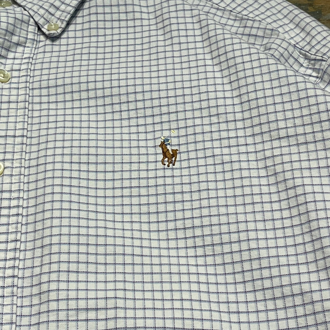 #4408 古着 Ralph Lauren/ラルフローレン/Long Sleeve Button Down Shirt/長袖ボタンダウンシャツ/BLAKE/ブレイク/チェック柄/サイズ XXL