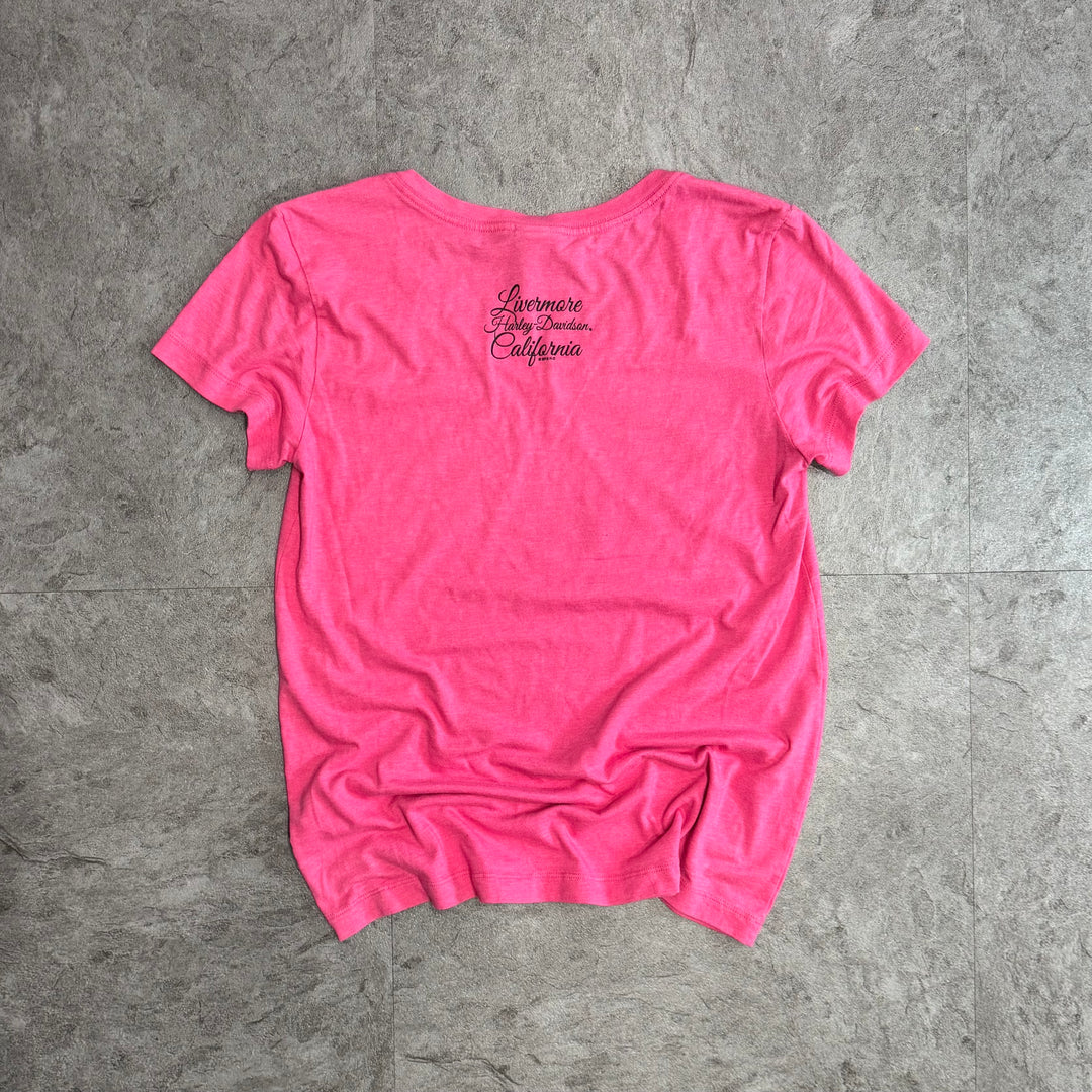 古着 Harley-Davidson ハーレーダビッドソン プリントTシャツ レディース Y2K サイズXL相当