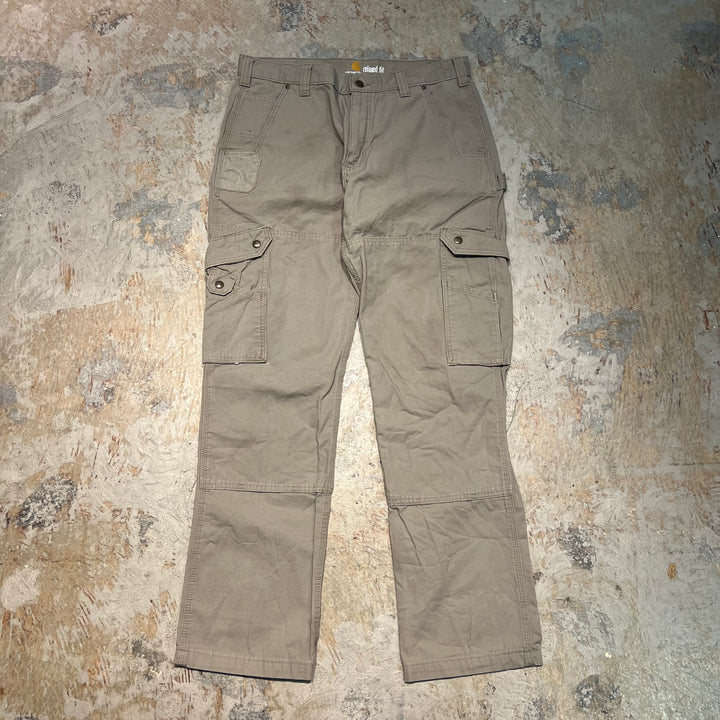 #4742 古着 Carhartt/カーハート/cargo Pants/zipper Fly/カーゴパンツ/ジッパーフライ/ダブルニー/サイズW36×34