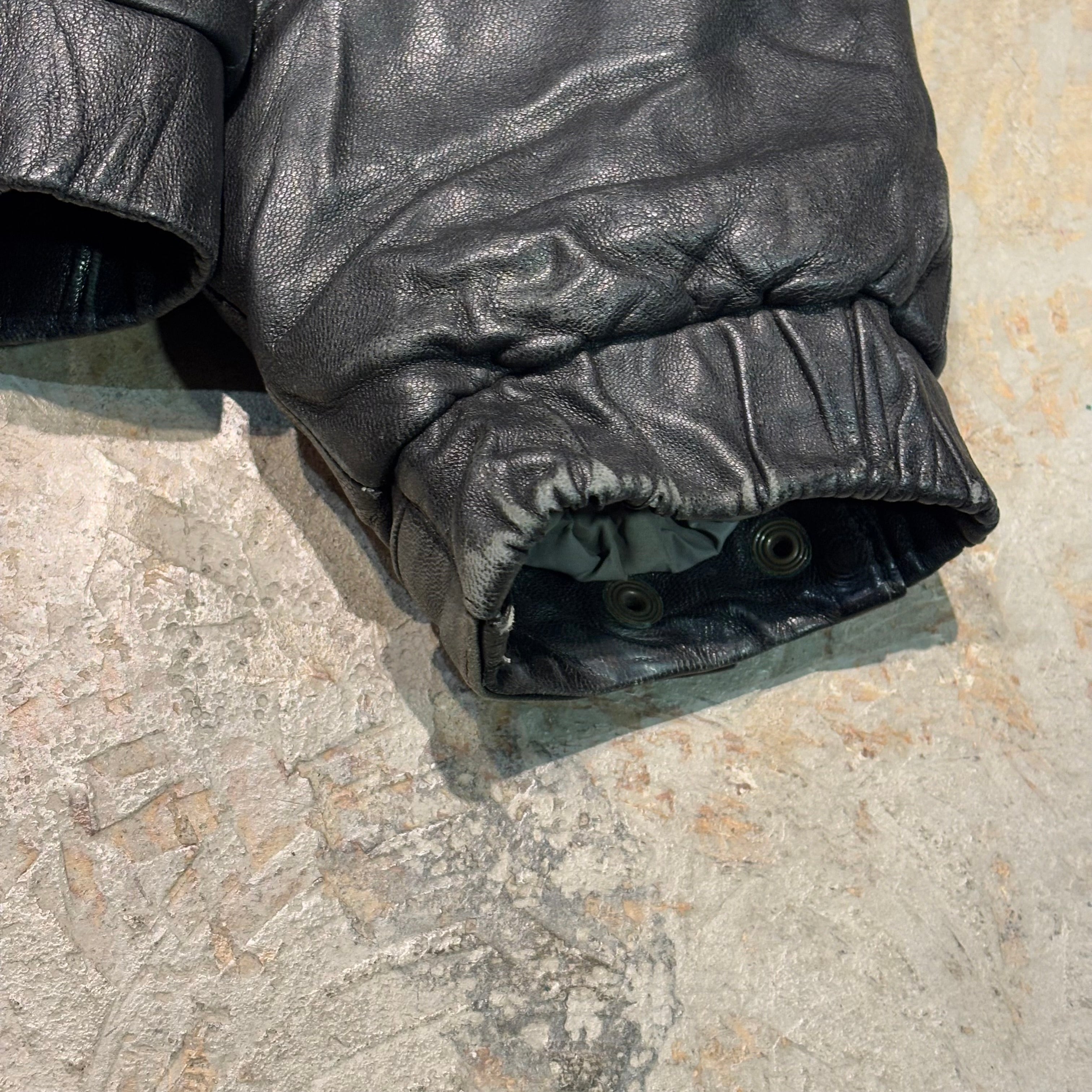 古着 80's〜 Eddie bauer/ エディバウアー/ 本革レザーグース 古着 80's〜 Eddie bauer/ エディバウアー/ 本革レザーグース