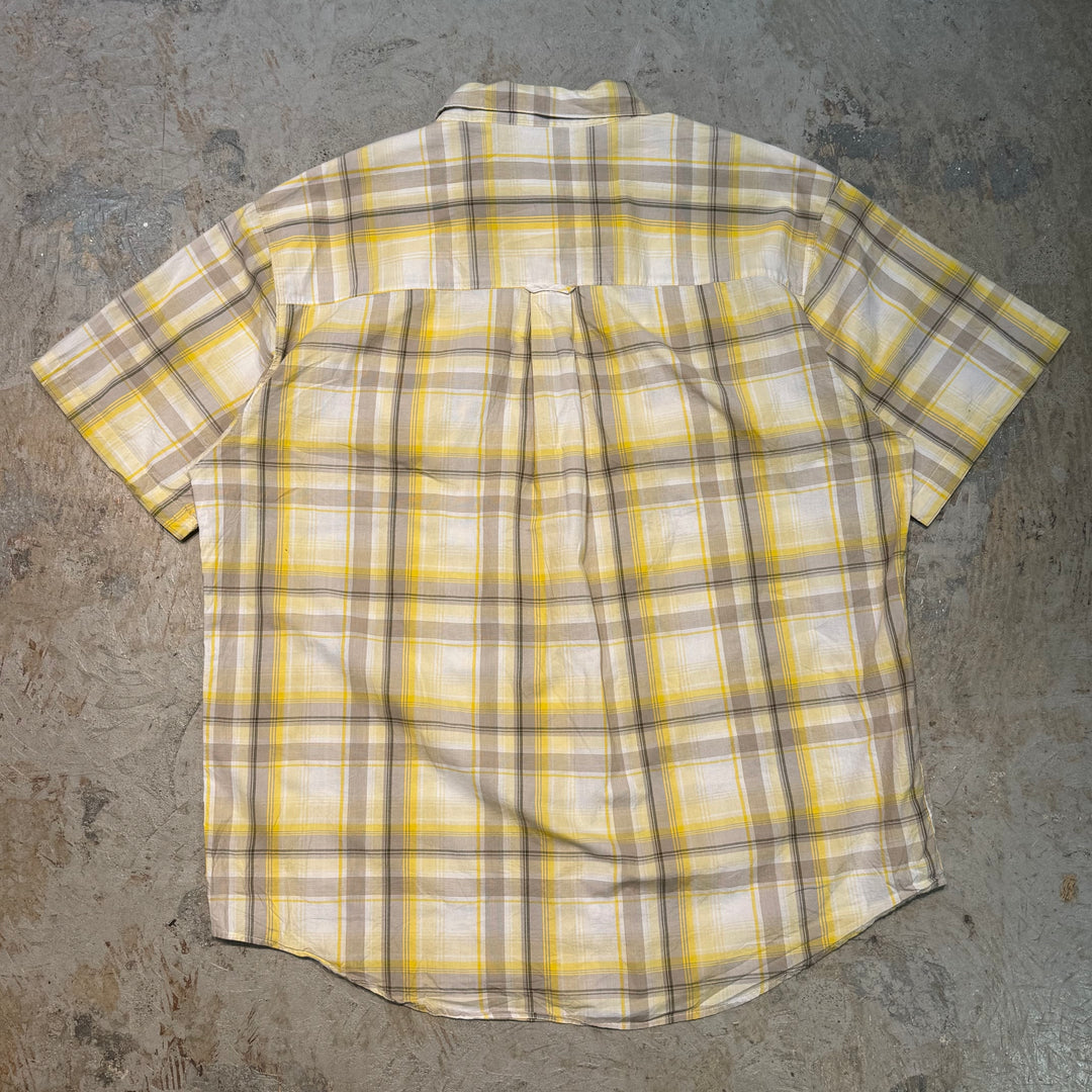 古着 CHAPS RALPH LAUREN/ チャップス ラルフ ローレン/  ボタンダウン半袖シャツ/ チェック柄/ サイズXL