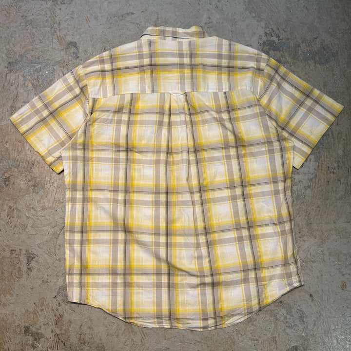 古着 CHAPS RALPH LAUREN/ チャップス ラルフ ローレン/  ボタンダウン半袖シャツ/ チェック柄/ サイズXL