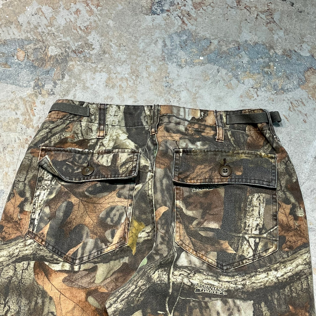 #4501 古着 cabela's/カベラス 90's~ real tree work Pants/リアルツリーワークパンツ/リアルツリー柄/サイズW30