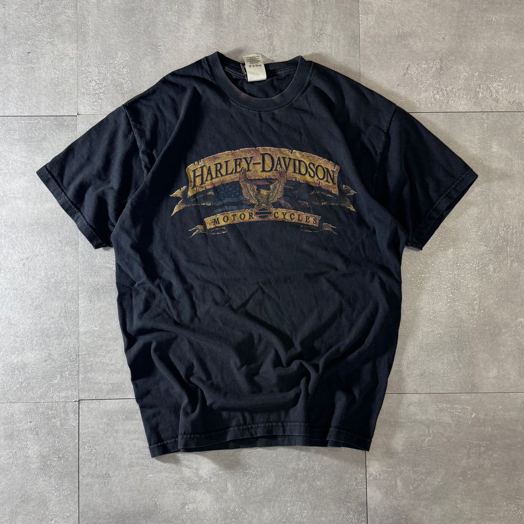 古着 USA製 Harley-Davidson ハーレーダビッドソン プリントTシャツ サイズL