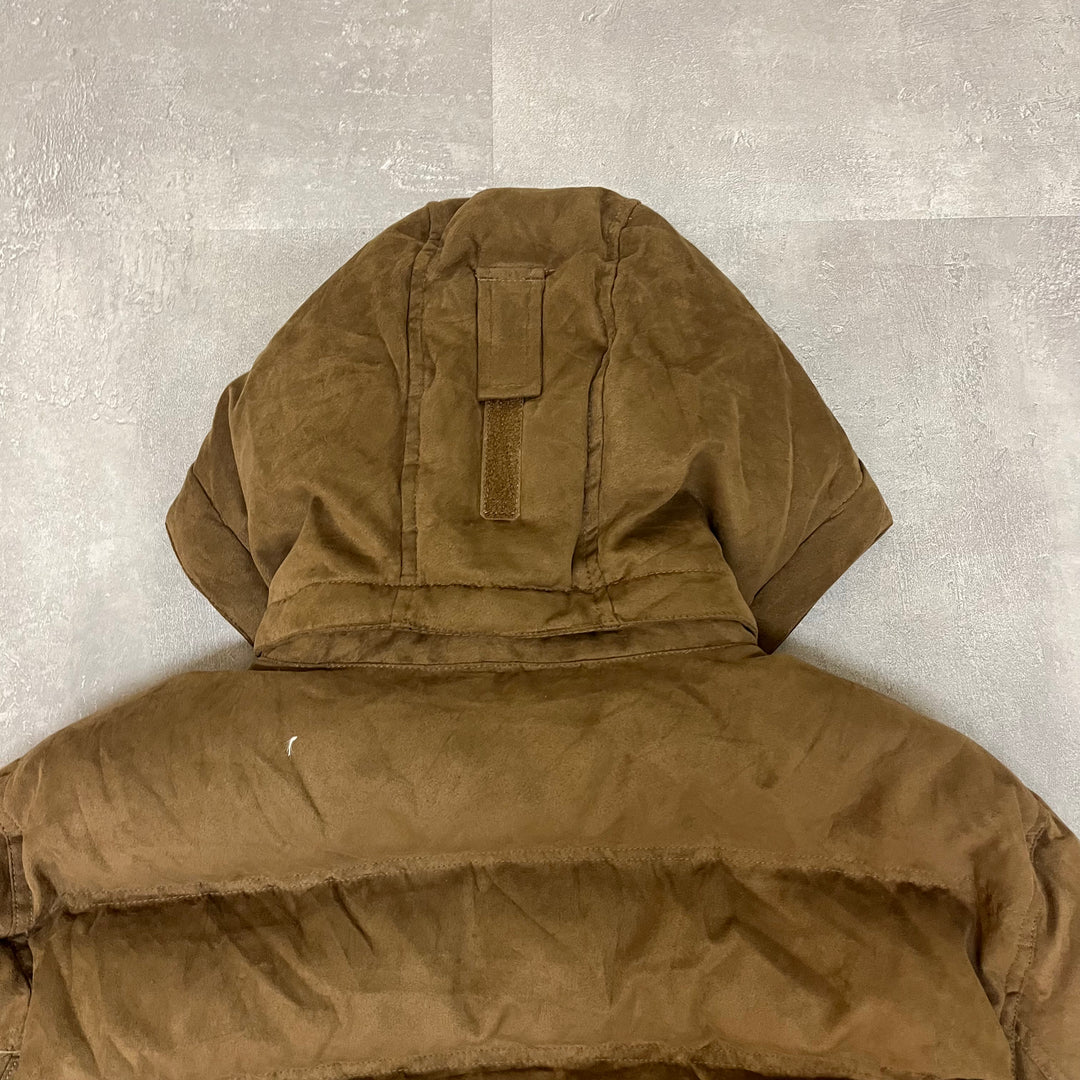 #1811 Used LLBean/Suede Down Jacket/Size XL