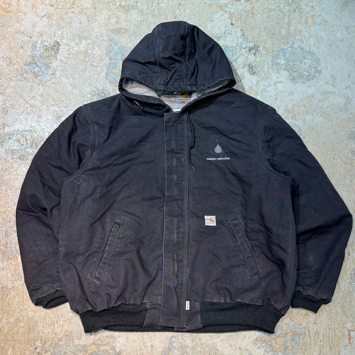 미국에서 만든 중고 의류 Carhartt/ Active Jacket/ Duck Fabric/ Filling/ Quilted Lining/ Size XL