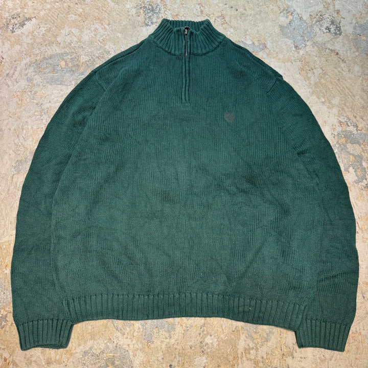 古着 CHAPS/ チャップス/ ハーフジップニットセーター/ サイズXL