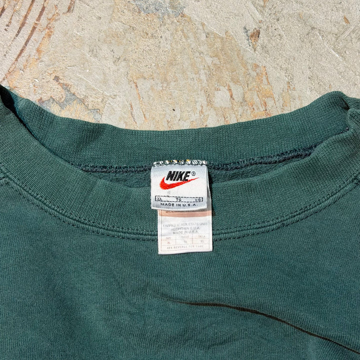 古着 USA製 90's NIKE/ ナイキ/ ワンポイント/ クルーネックスウェット/ サイズXL
