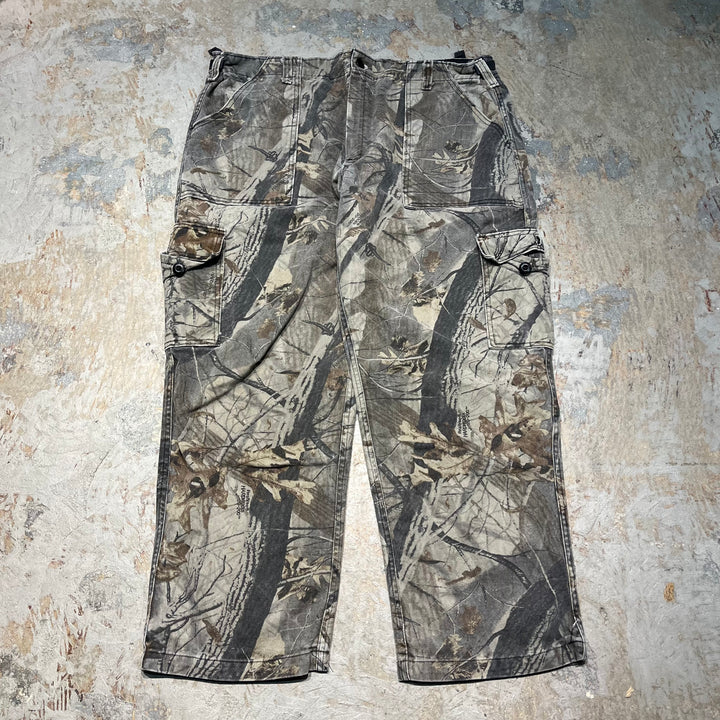 #4219 古着 Unknow/ Duck real tree work Pants/ダック地 リアルツリーワークパンツ/MADE IN U.S.A/リアルツリー柄/サイズXL