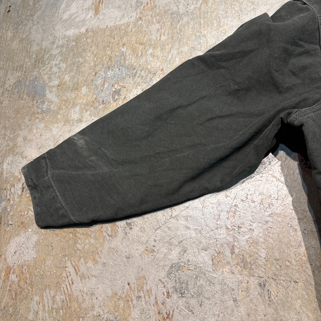 古着 carhartt/カーハート/デトロイトジャケット/ ダック地/ 裏地ブランケット/チェック柄/企業ロゴ/サイズXL