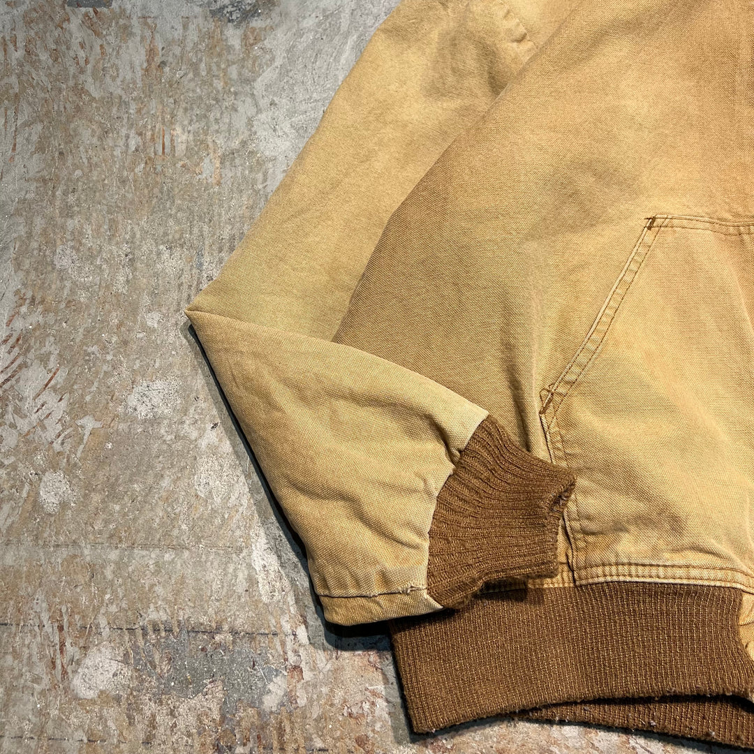 #3581 古着 Dickies/ディッキーズ / Duck Jacket /ダックジャケット/フード付き/企業系刺繍/Bernheim/サイズXL