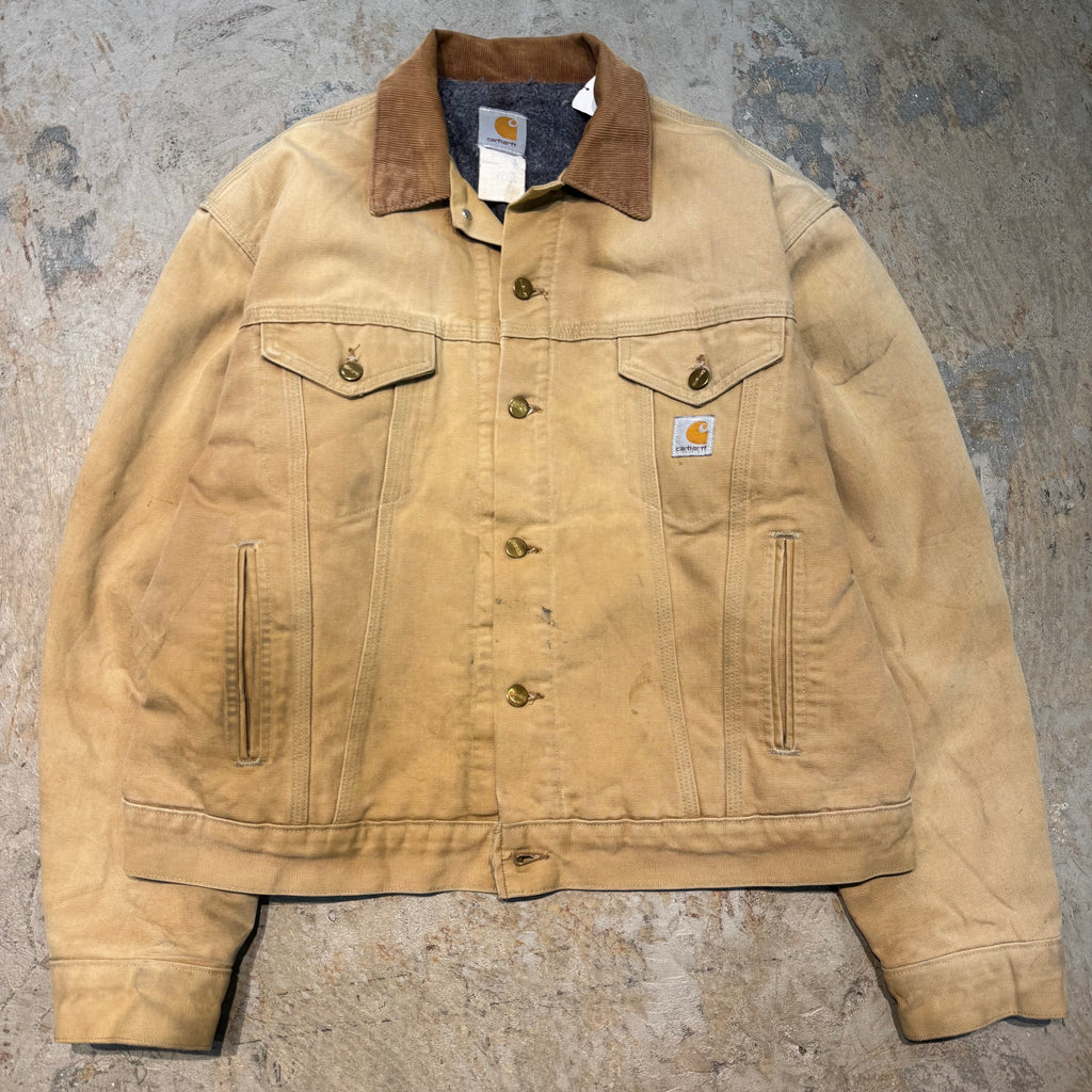 Carhartt 茶色 コーデュロイ襟 ジャケット　XS Carhartt 茶色 コーデュロイ襟 ジャケット XS Carhartt 茶色
