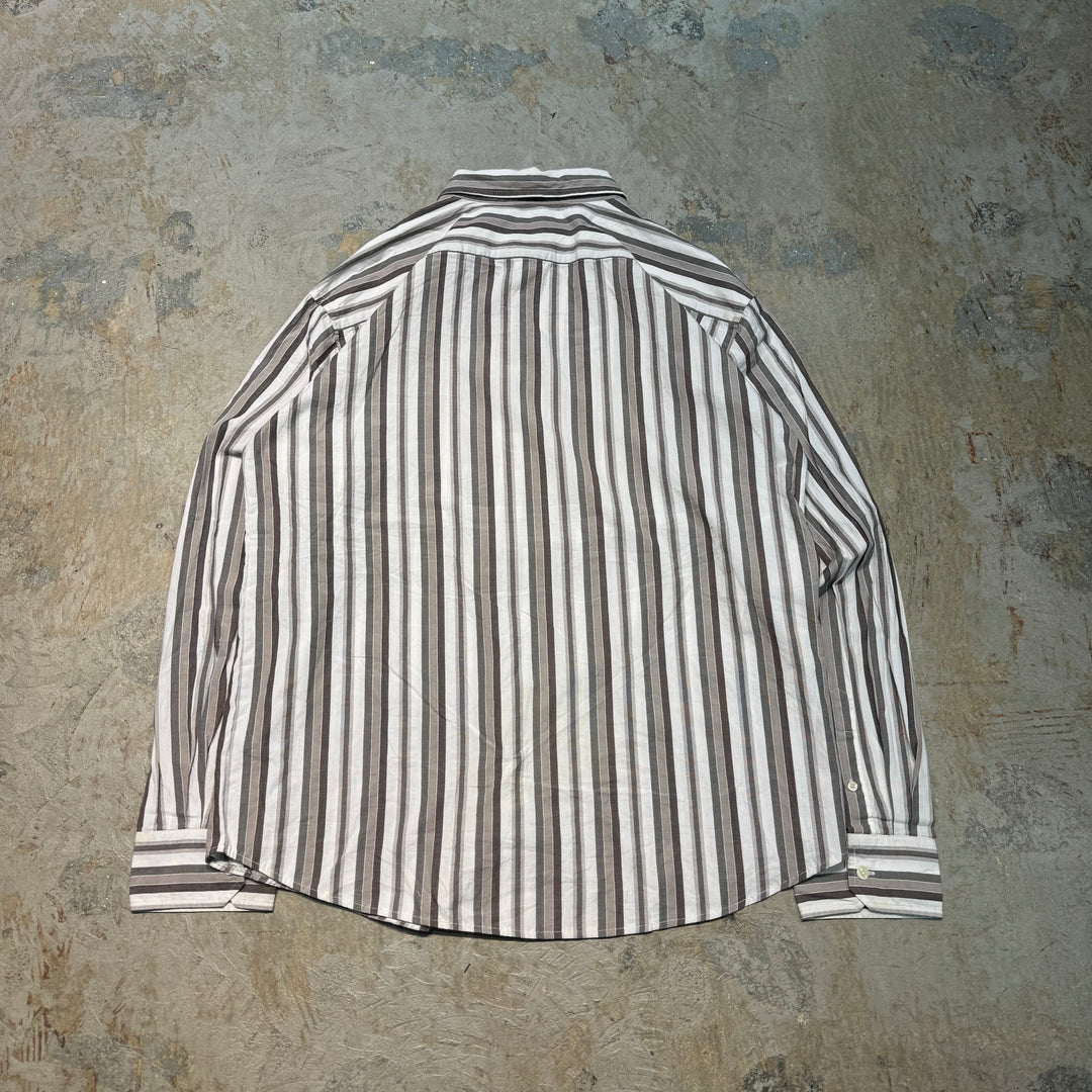 古着 GAP/ ギャップ/ 長袖シャツ/ ストライプ柄/ サイズXXL相当