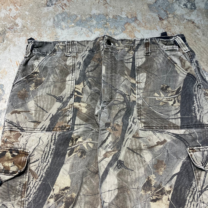 #4219 古着 Unknow/ Duck real tree work Pants/ダック地 リアルツリーワークパンツ/MADE IN U.S.A/リアルツリー柄/サイズXL