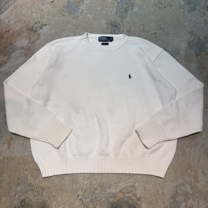 古着 POLO by Ralph Lauren/ ポロ バイ ラルフローレン/  クルーネックニットセーター/サイズXL