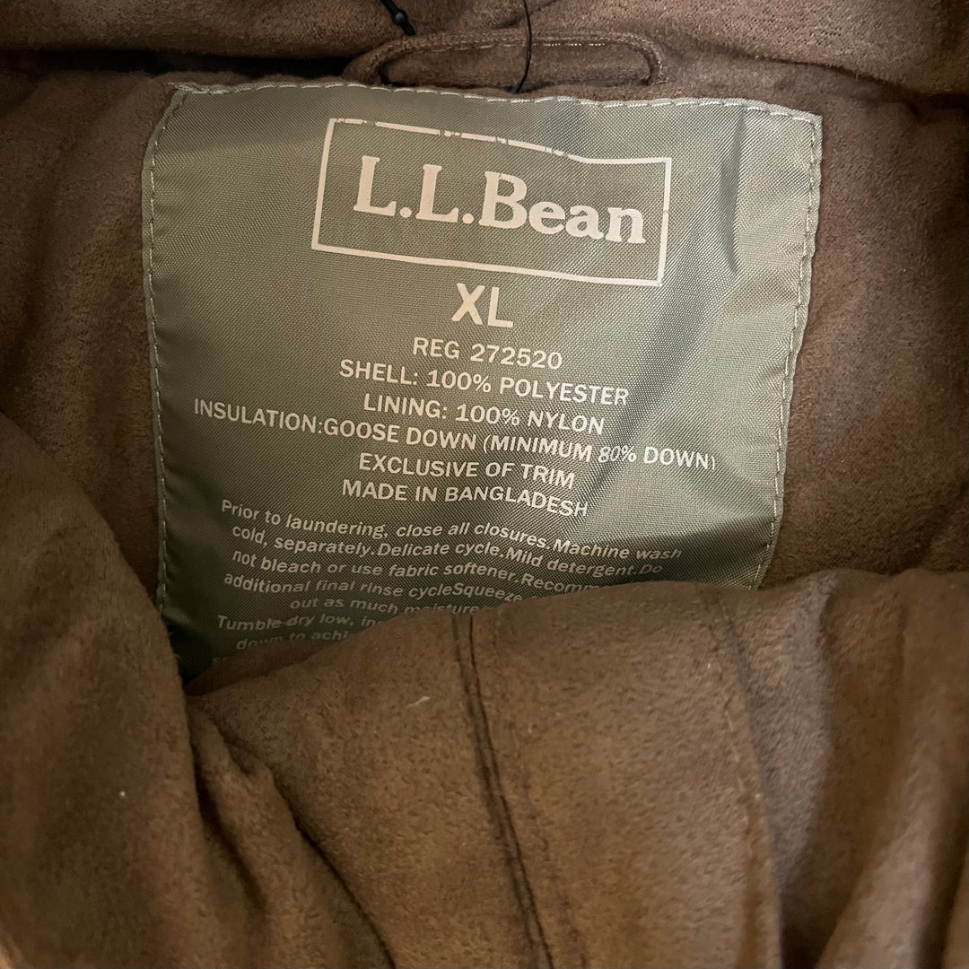 #1811 Used LLBean/Suede Down Jacket/Size XL