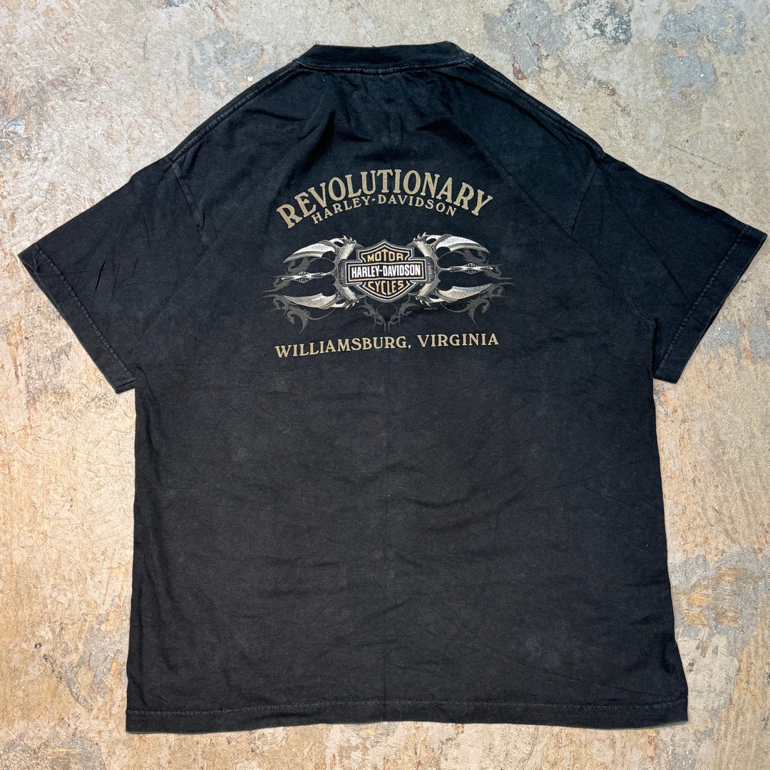 Used clothing Made in USA Harley-Davidson/Harley-Davidson/Printed T-shirt/Size L