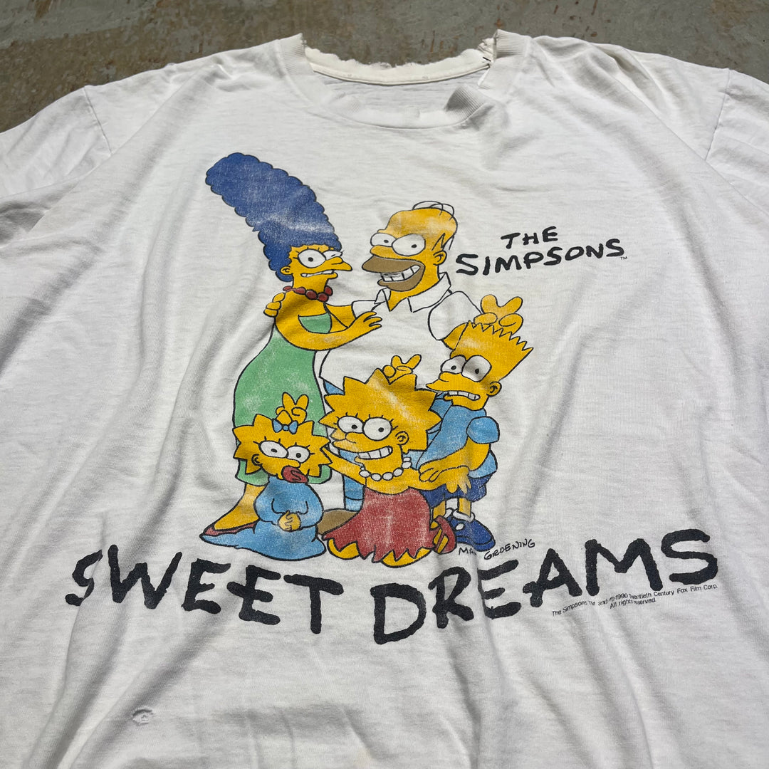 古着 90's ザ･シンプソンズ/SWEET DREAMS/ヴィンテージ シングルステッチ Tシャツ/サイズL-XL相当