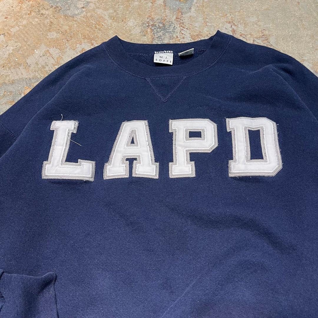 #3929 古着 unknow/Crew neck sweat/クルーネックスウェット/LAPD/サイズXL