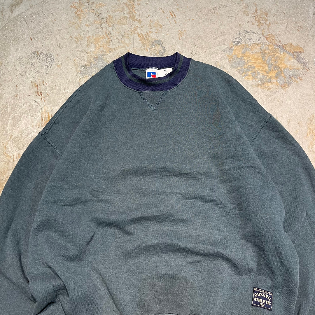 #3520 古着/Russell/ラッセル/Crewneck sweat/クルーネックスウェット/ブランクスウェット/無地/MADE IN U.S.A/サイズXL