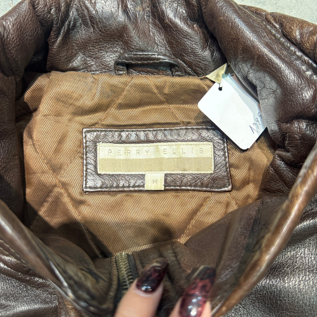 古着 USAVINTAGE/本革ジップアップレザージャケット /サイズM