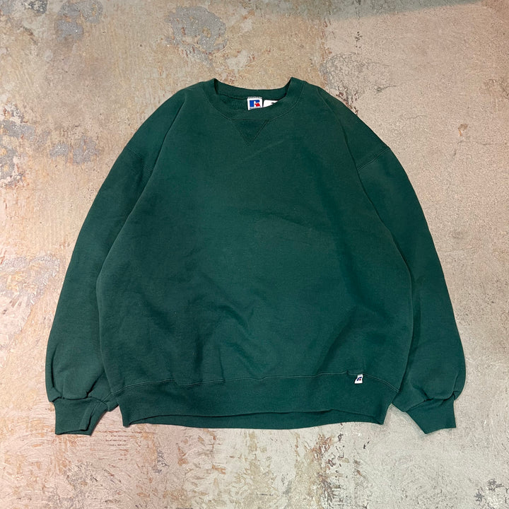 #3528 古着/Russell/ラッセル/Crewneck sweat/クルーネックスウェット/ブランクスウェット/無地/MADE IN U.S.A/サイズXXL