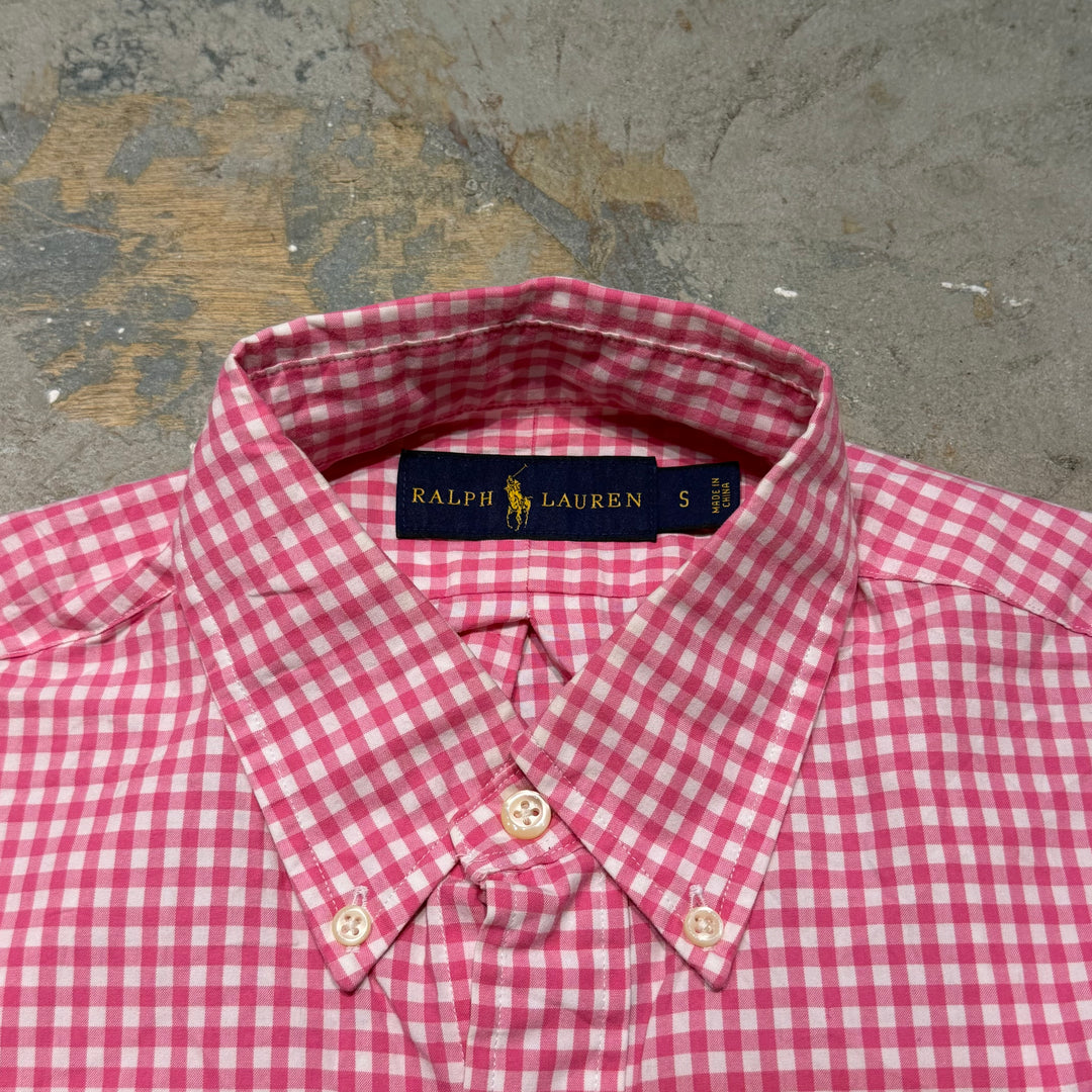 古着 POLO by Ralph Lauren/ ラルフ ローレン/ ボタンダウン長袖シャツ/ チェック柄/ サイズS