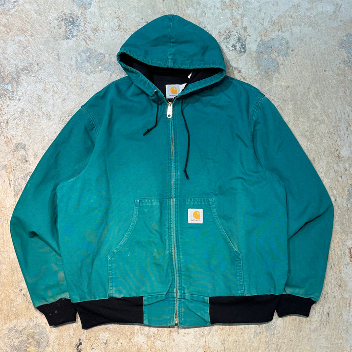 Used clothing Made in USA 80's~ Carhartt/ Carhartt/ Active jacket/ Duck fabric/ Thermal lining/ Size XL