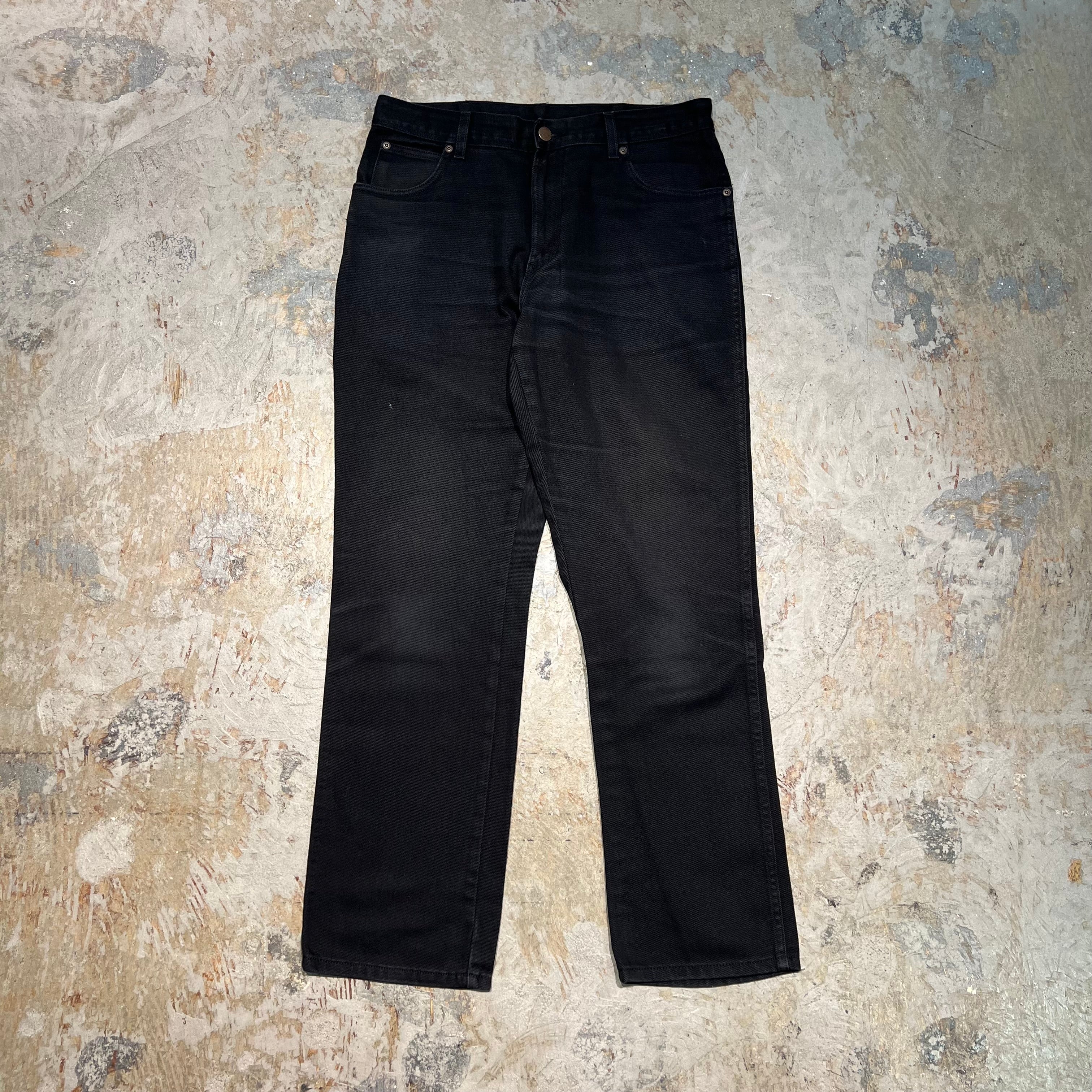 4764 古着 Wrangler/ラングラー/Black Denim Pants/ブラックデニム 