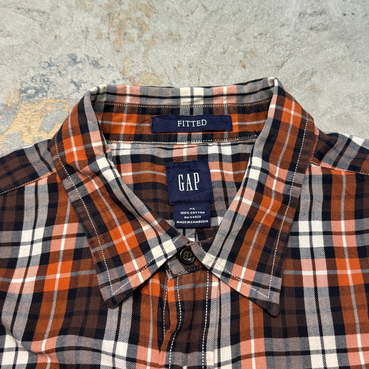 古着 GAP/ ギャップ/  ボタンダウン長袖シャツ/ チェック柄/ サイズXL