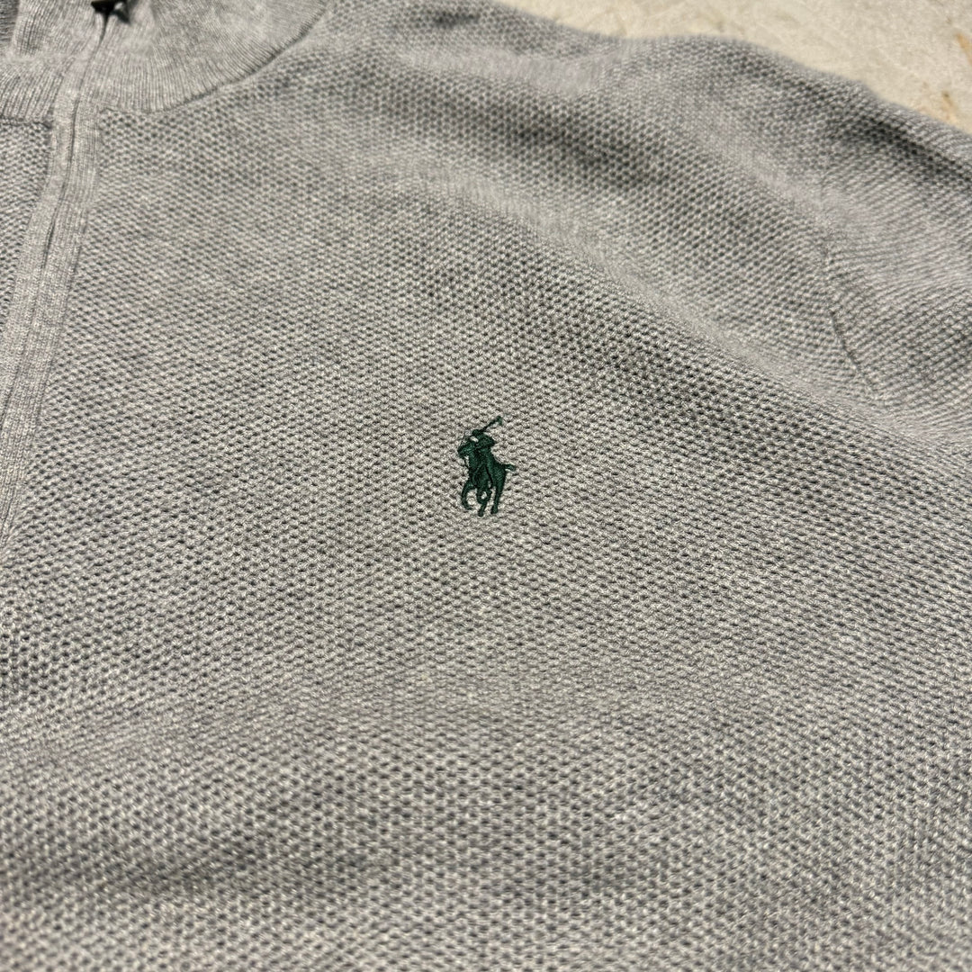 古着 POLO by Ralph Lauren/ポロラルフローレン/ハーフジップニットセーター/サイズXL