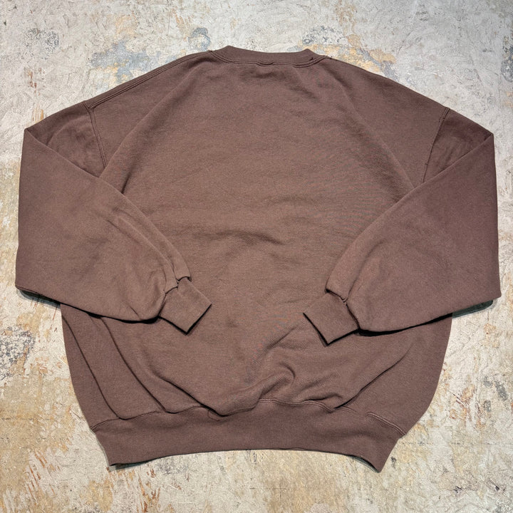 古着 90's USA製 RUSSELLATHLETIC/ ラッセル アスレチック/ クルーネックブランクスウェット/ 無地/ Vガゼット/ サイズXXL