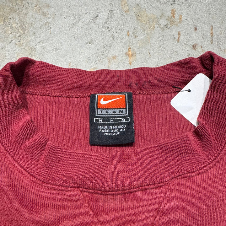古着 90's NIKE/ ナイキ/ クルーネックスウェット/ ワンポイント刺繍/ サイズM