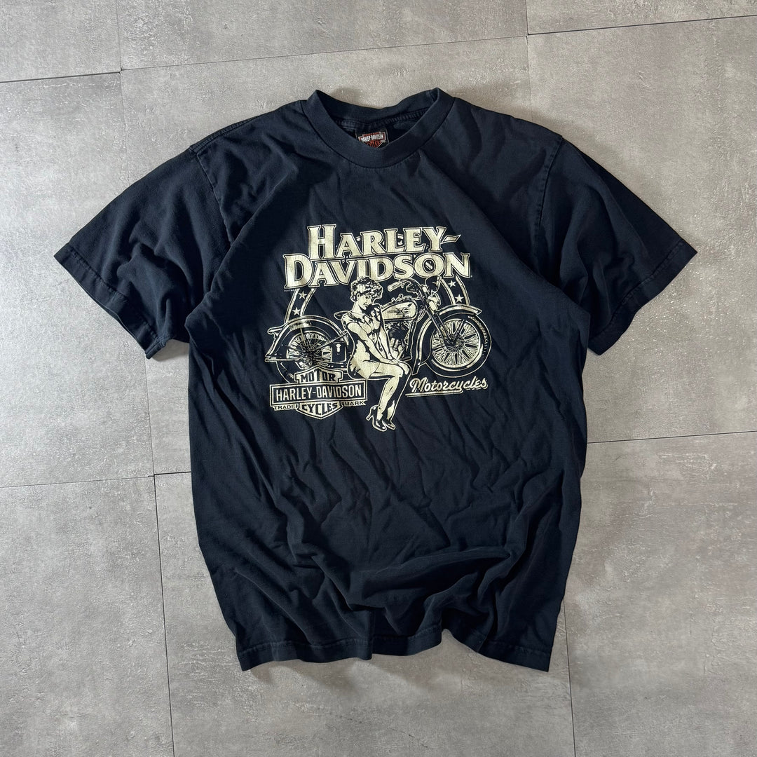古着 USA製 Harley-Davidson ハーレーダビッドソン プリントTシャツ サイズL