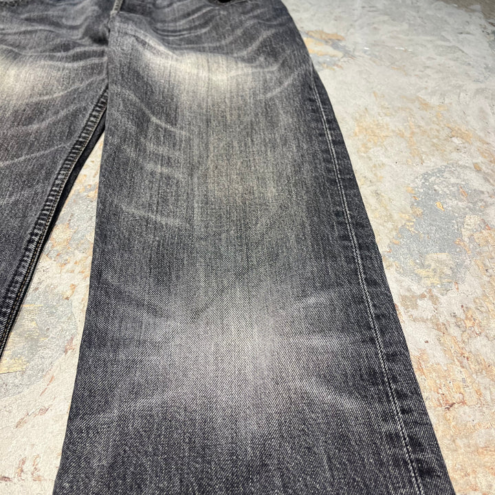 #4439 古着 Levi's/リーバイス/Black Denim Pants/ブラックデニムパンツ/518/MADE IN Rumania/サイズ33×32