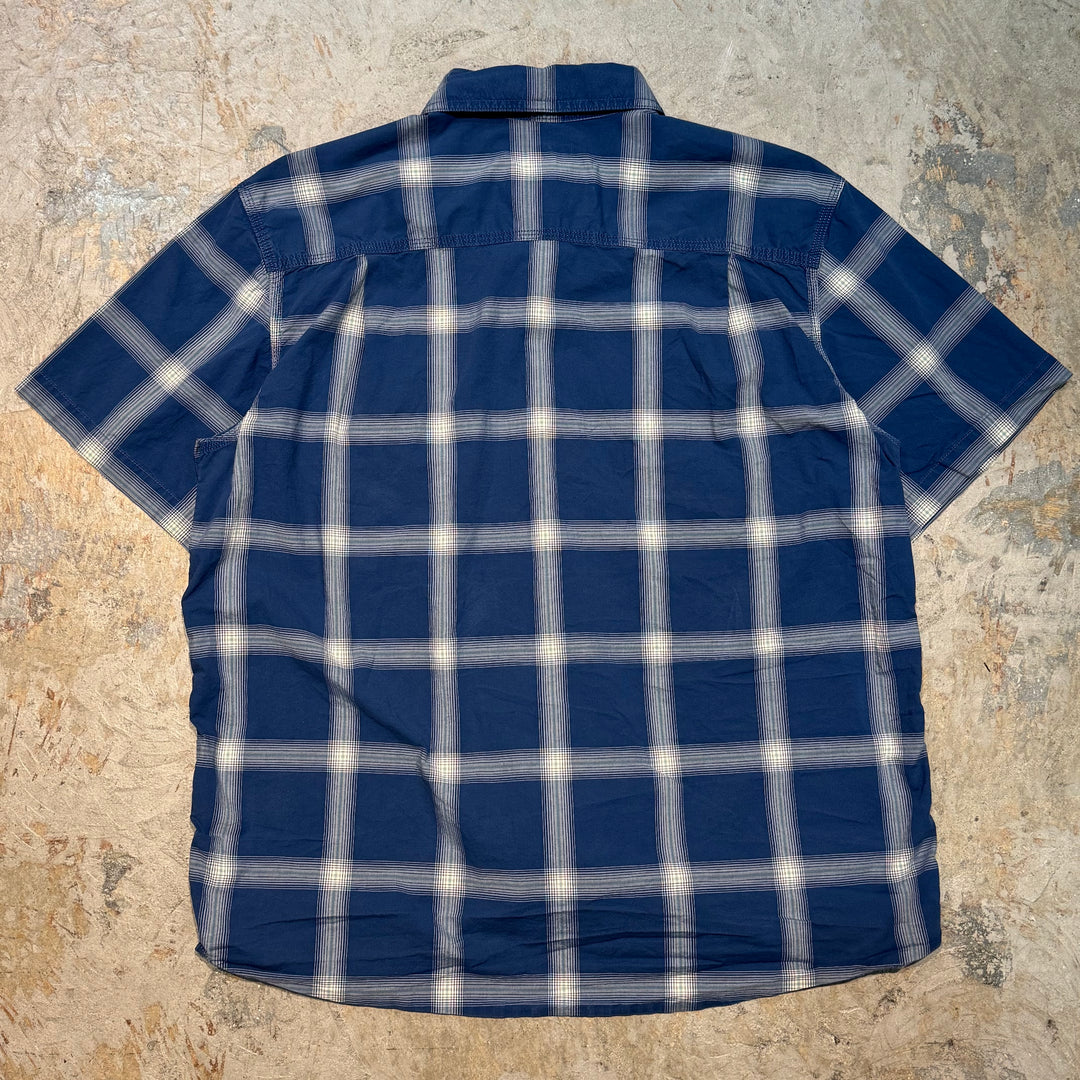 Used clothing carhartt/ short sleeve shirt/ checkered pattern/ size XL