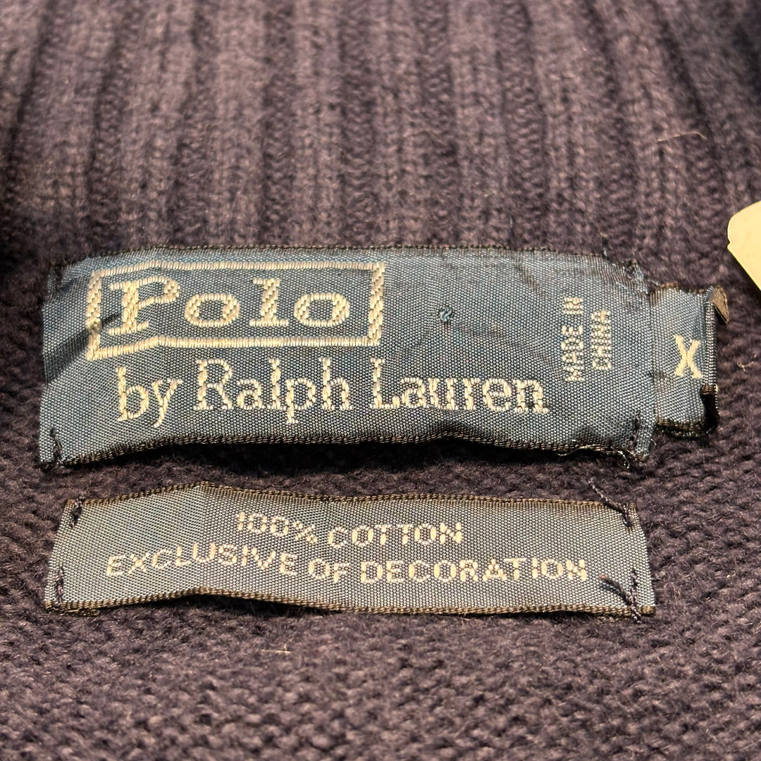 古着 90's〜 POLO by Ralph Lauren/ ポロラルフローレン/ ハーフジップニットセーター/ サイズXL