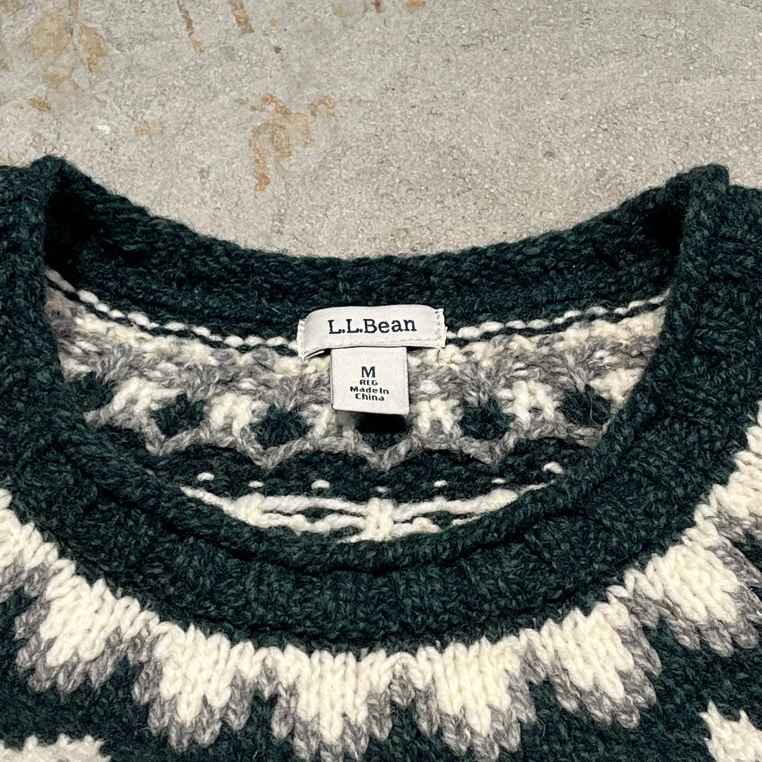 #3377 L.L.Bean/エルエルビーン/Crew neck cotton knit/クルーネックコットンニット/サイズM