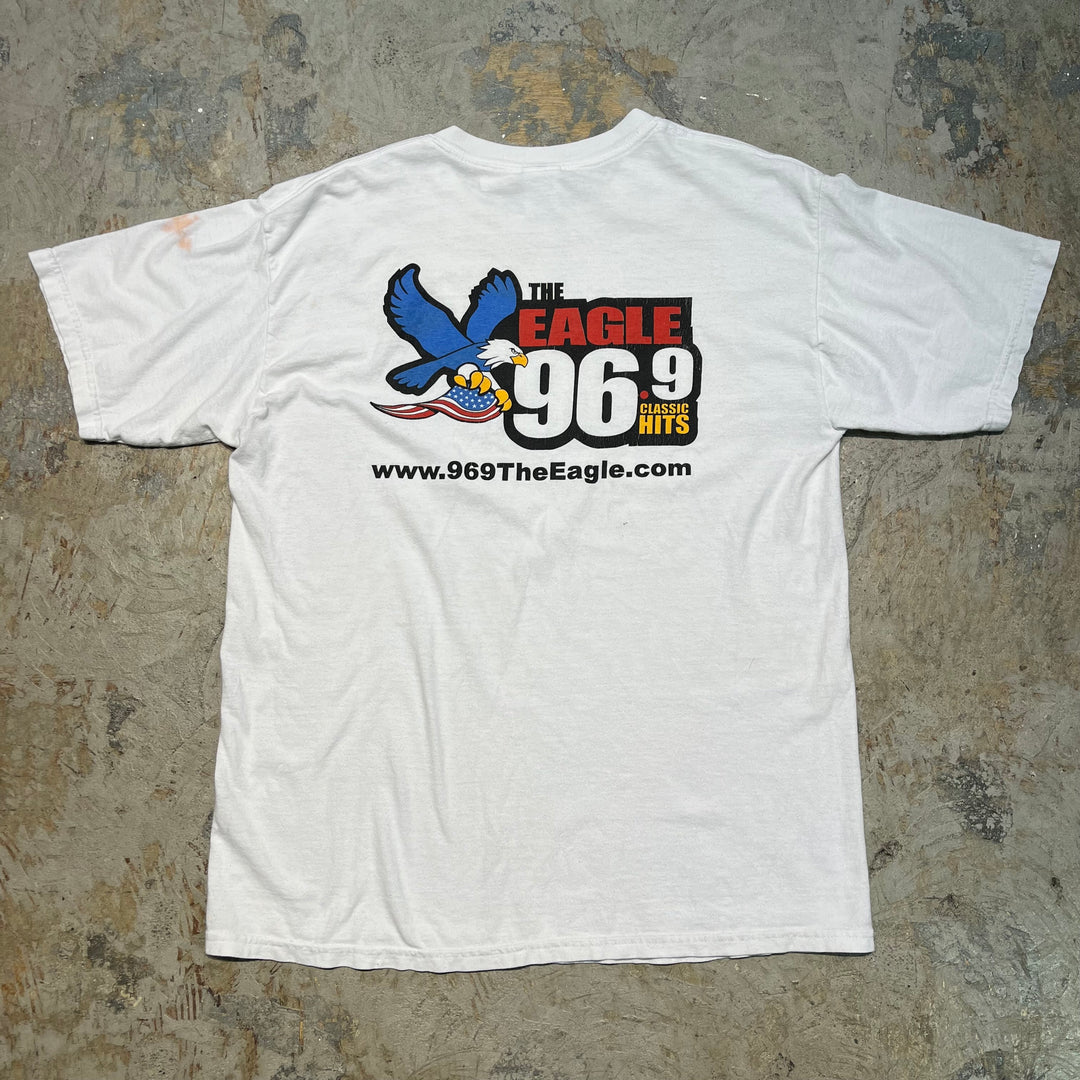 Used clothing 96.9 The Eagle/Ninety Six Points Nine the Eagle/GILDAN/Gildan/Short-sleeved T-shirt/Size L