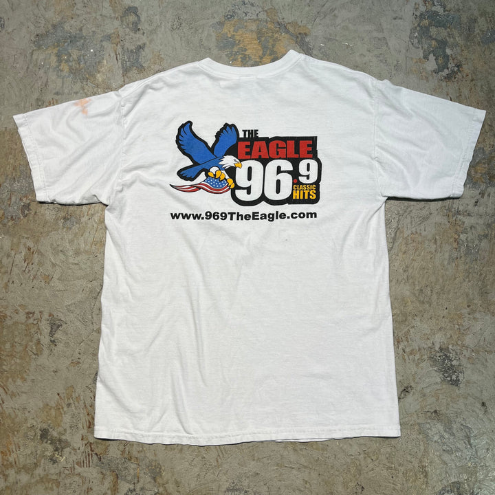 Used clothing 96.9 The Eagle/Ninety Six Points Nine the Eagle/GILDAN/Gildan/Short-sleeved T-shirt/Size L