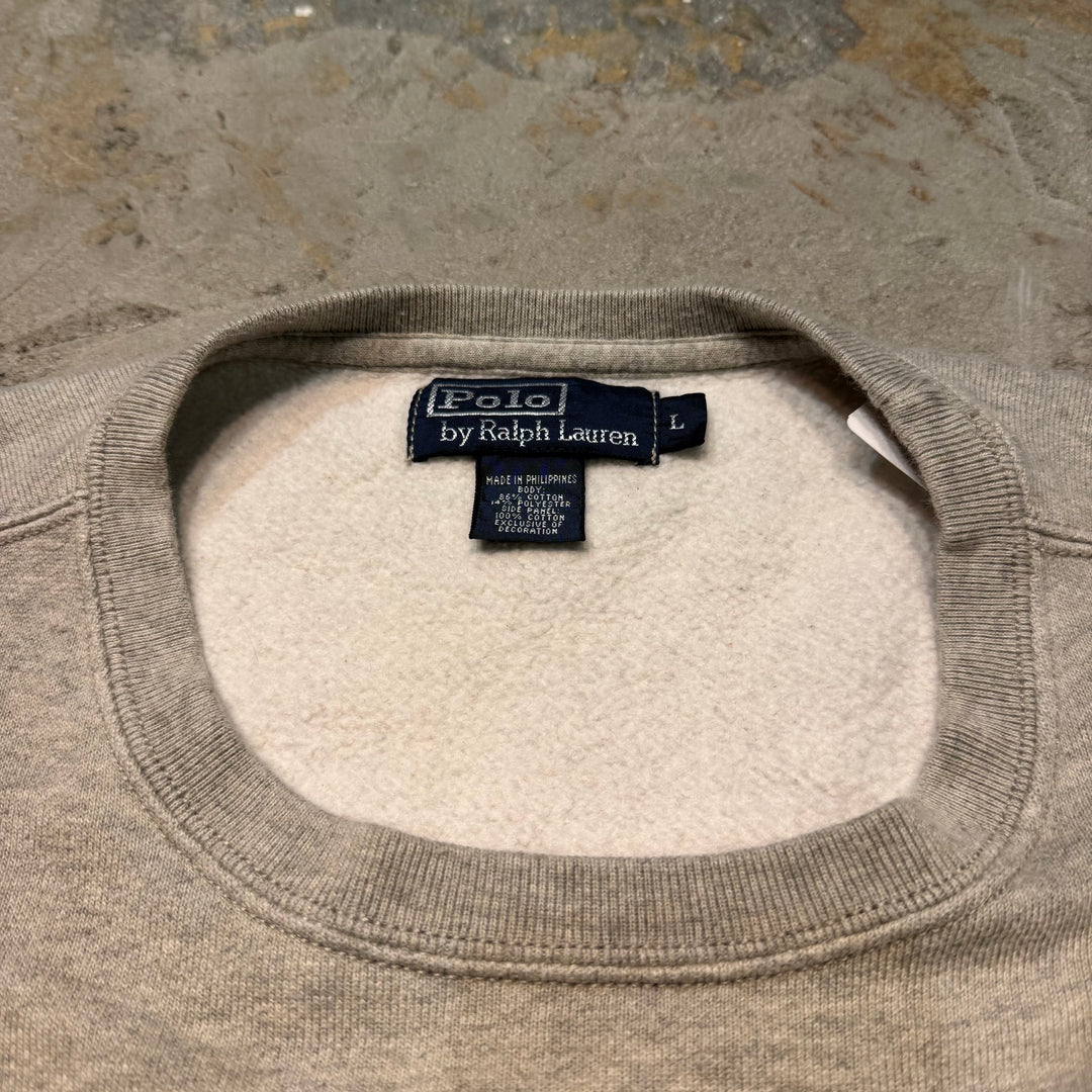 古着 90's~ POLO by Ralphlauren/ ポロバイラルフローレン/ クルーネックスウェット/ サイズL