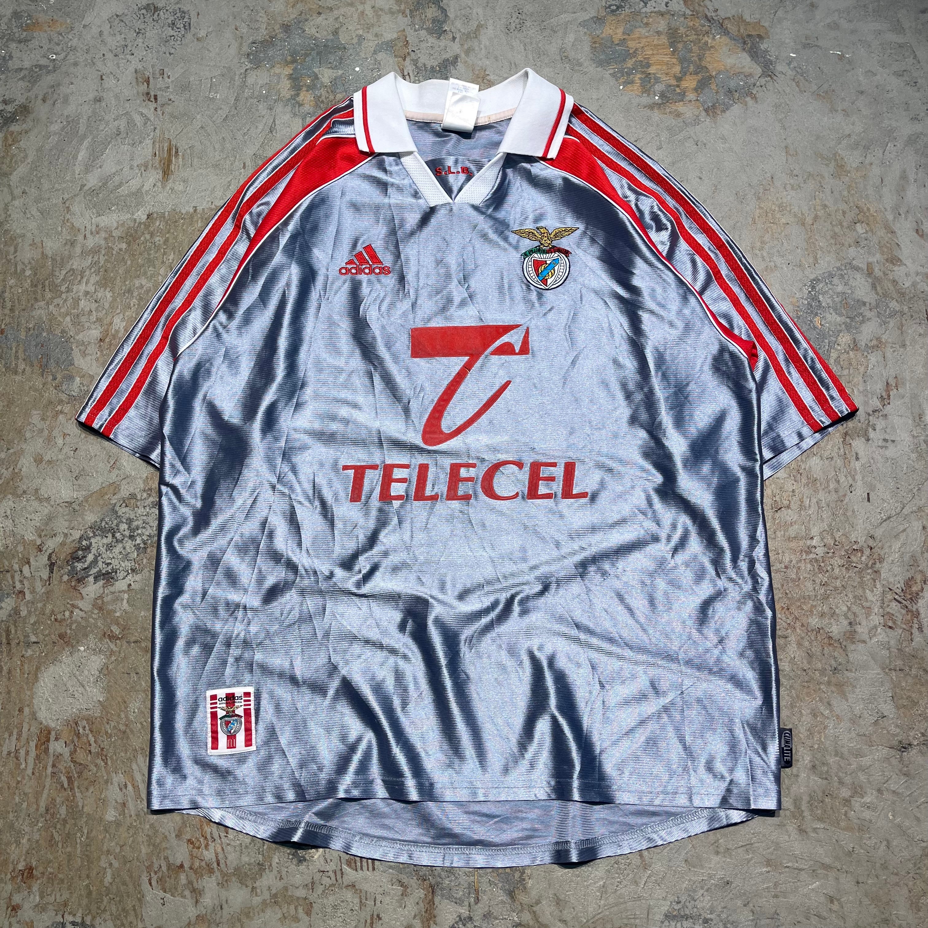 4478 古着 Adidas/アディダス/Sport Lisboa e Benfica/SLベンフィカ/Football／フットボール T – 古着屋  MUJIN