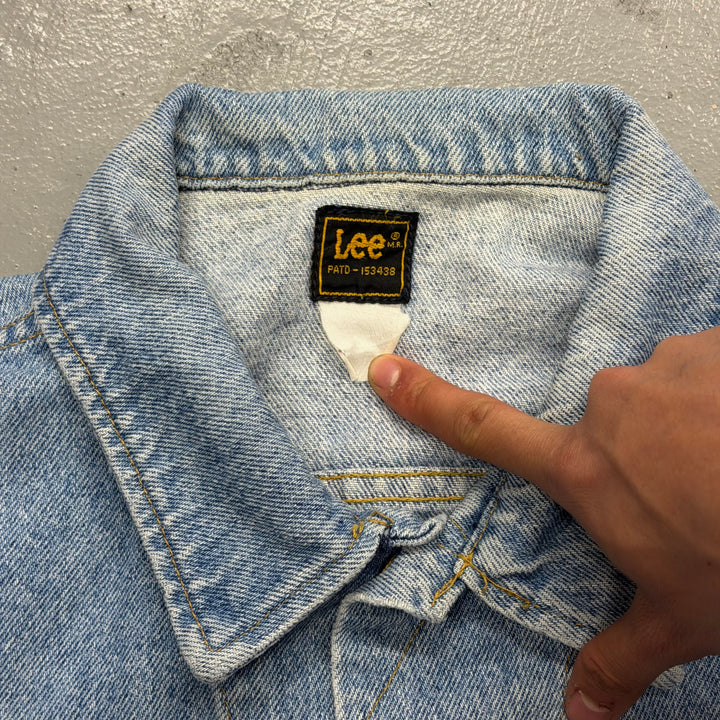 古着  Lee/リー/デニムジャケット/Gジャン/ Hard Rock CAFE/ ハードロックカフェ/ サイズL相当