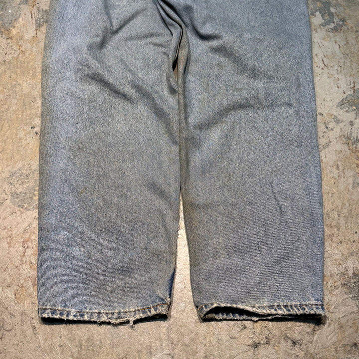 二手衣服Levis 560咖啡染料 /咖啡染料 /損壞牛仔布 /損壞牛仔布 /實際尺寸35 x 31