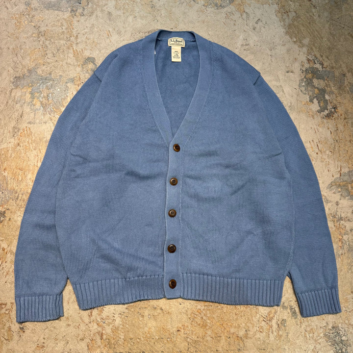 古着 90's L.L.Bean/ エルエルビーン/ Ｖネックニットカーディガン/サイズL