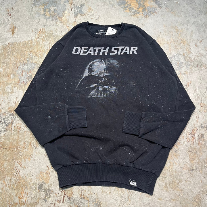 #4098 古着 STARWARS/スターウォーズ/Crew Neck Print Sweat/クルーネックプリントスウェット/DEATH STAR/サイズM