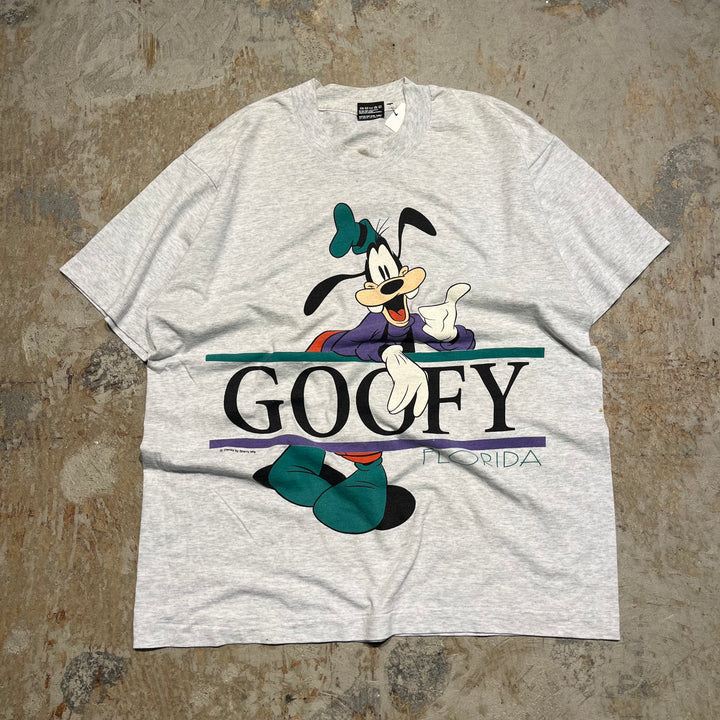 #4670 古着 90's SCREEN STARS/スクリーンスターズ/short sleeve print t-shirt Tee/半袖プリントTシャツ/USA製/シングルステッチ/DISNEY/GOOFY/グーフィー/サイズL