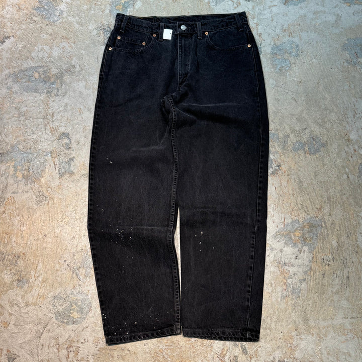 復古加拿大99的Levi/Levi/Black牛仔褲/550/實際尺寸33 x 28