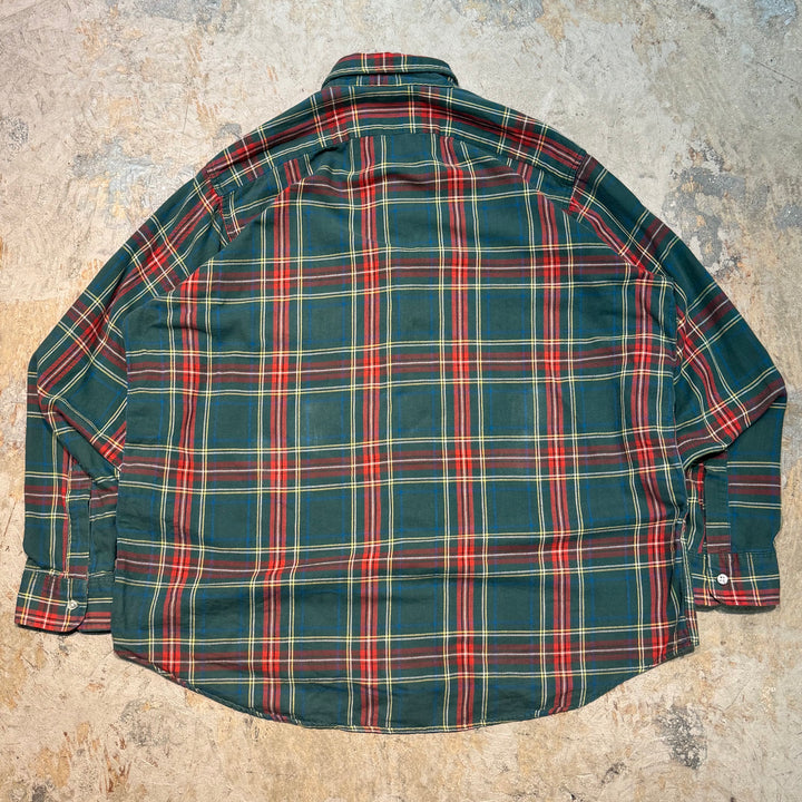 미국 80 년대 L.L.Bean/L.Bean/L.Bean/L.Bean/L.Bean/Checked Shirt/Size XL에서 만든 의류